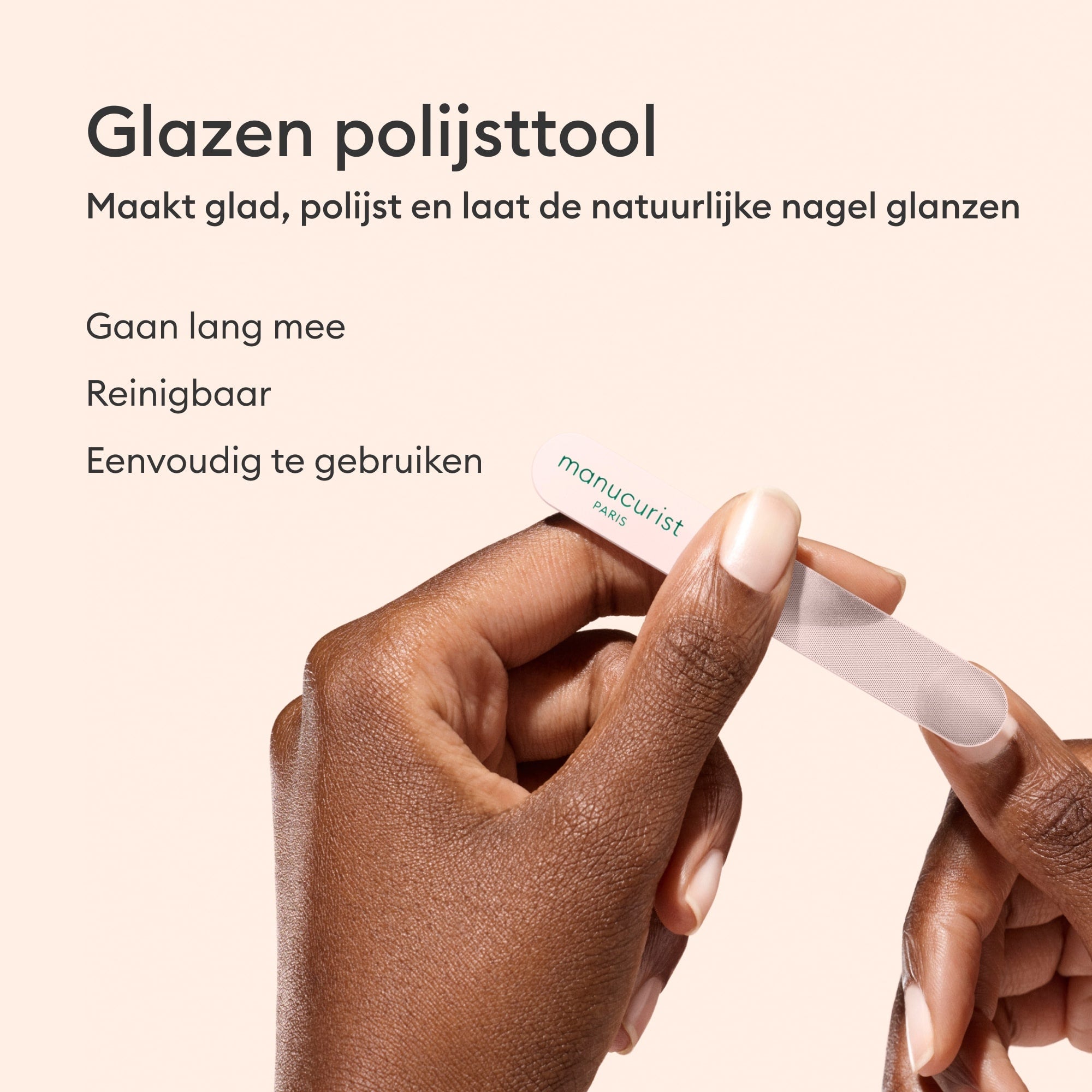 Manucurist Polissoir en verre polissoir ongles verre réutilisable