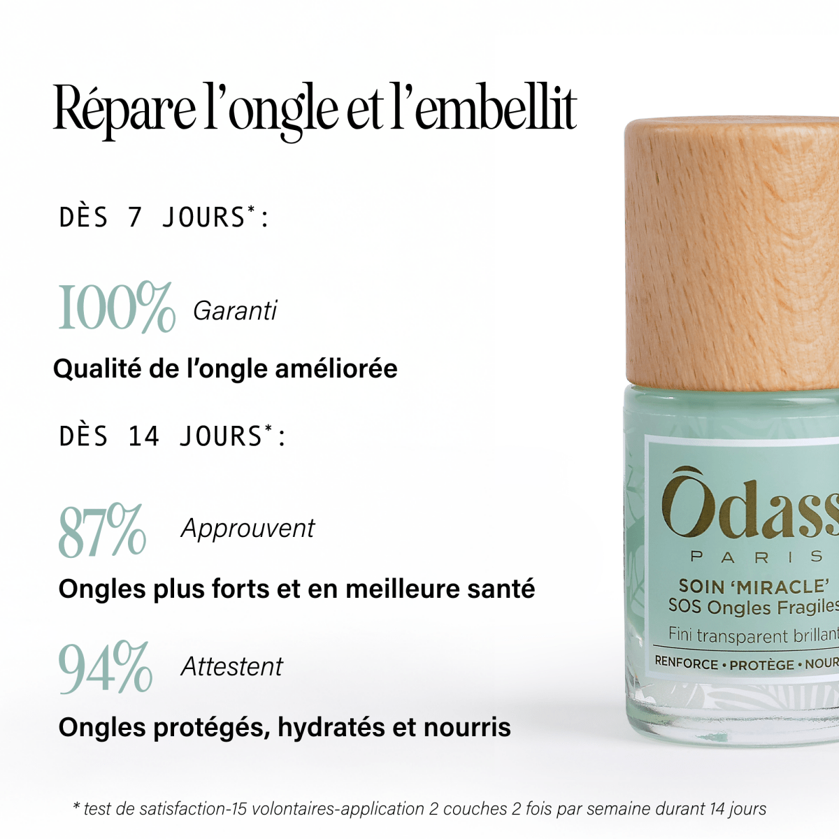 Ôdass Paris Miracle soin ongles fragiles 10 ml