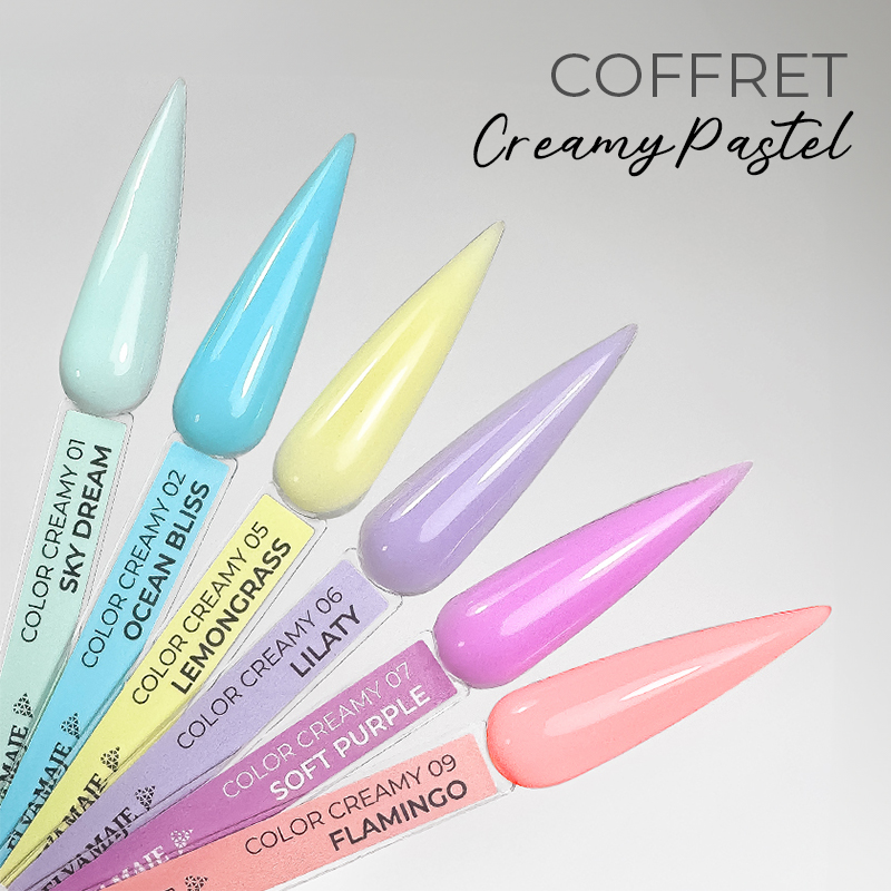 Elyamaje Color Creamy Gels coffret 6 gels construction 20 ml