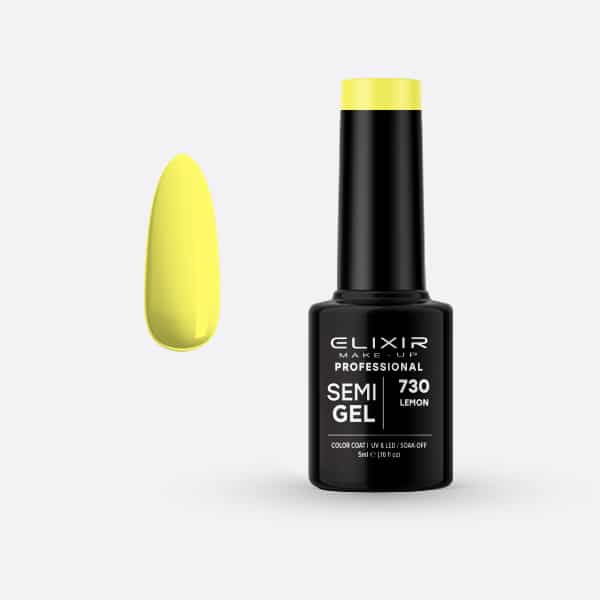 Élixir Semi Gel #730 vernis semi-permanent 5ml jaune