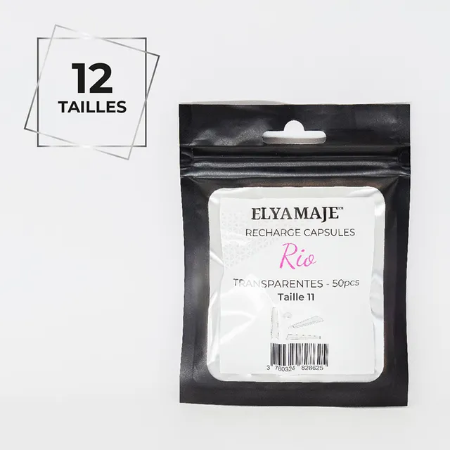 Elyamaje Rio capsules transparentes C-Curve x50