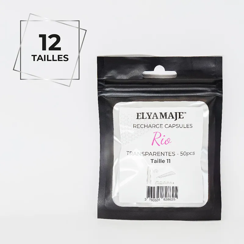 Elyamaje Rio capsules transparentes C-Curve x50