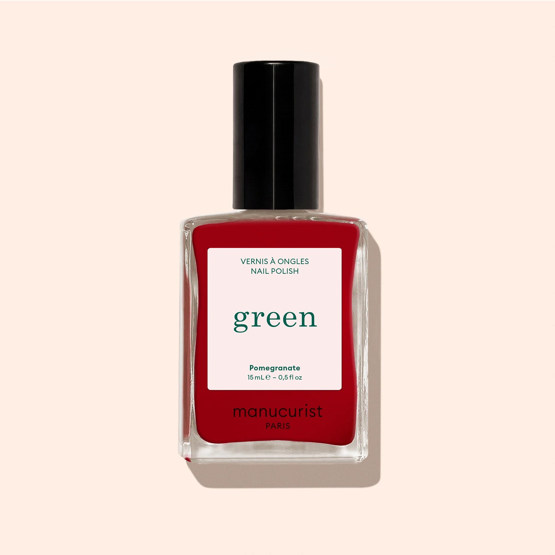 Manucurist Green Pomegranate vernis à ongles rouge opaque