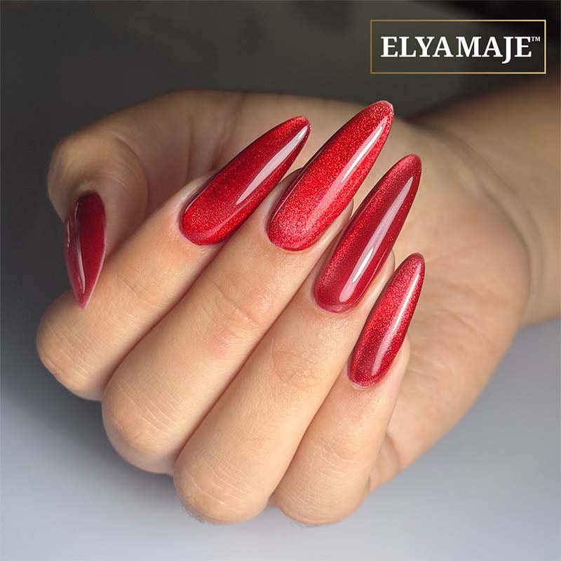 Elyamaje Vitrail N°319 Dracula vernis semi-permanent rouge