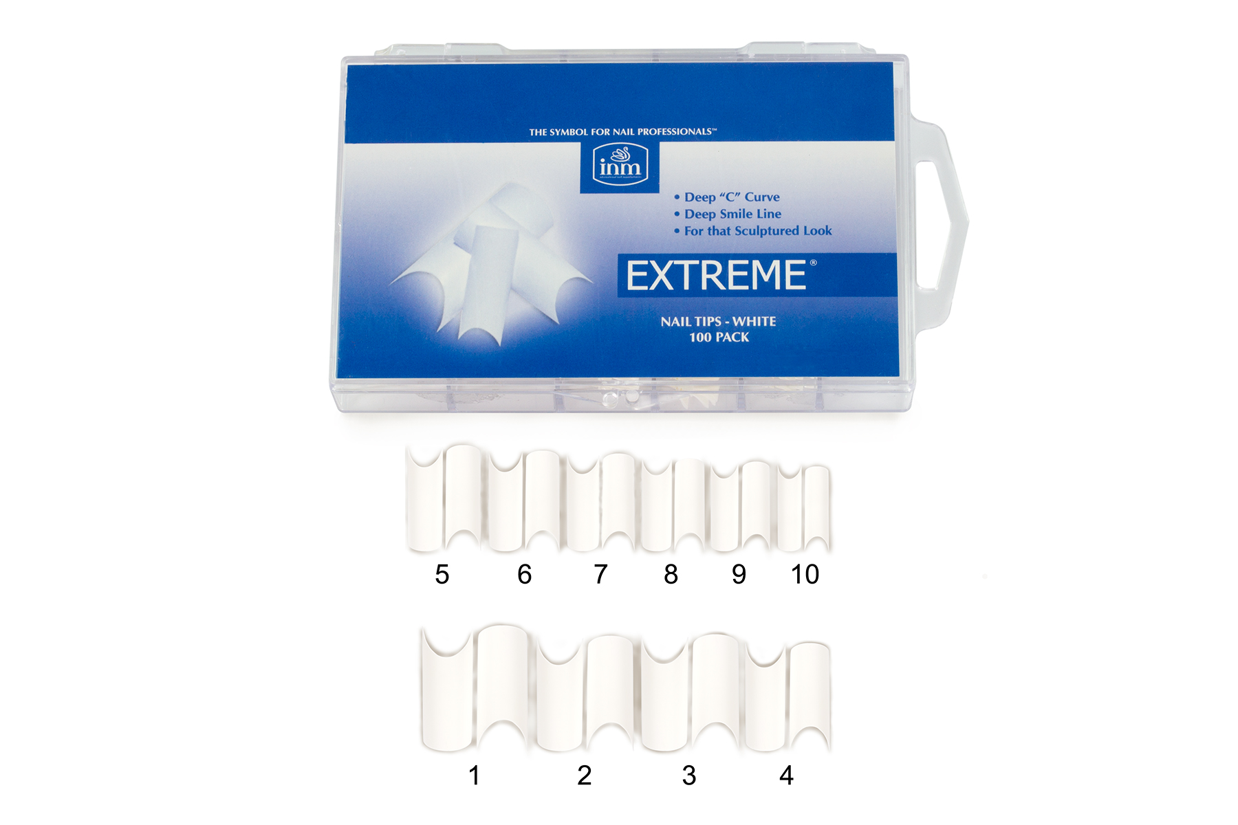 INM Extreme-White poudre acrylique blanc intense