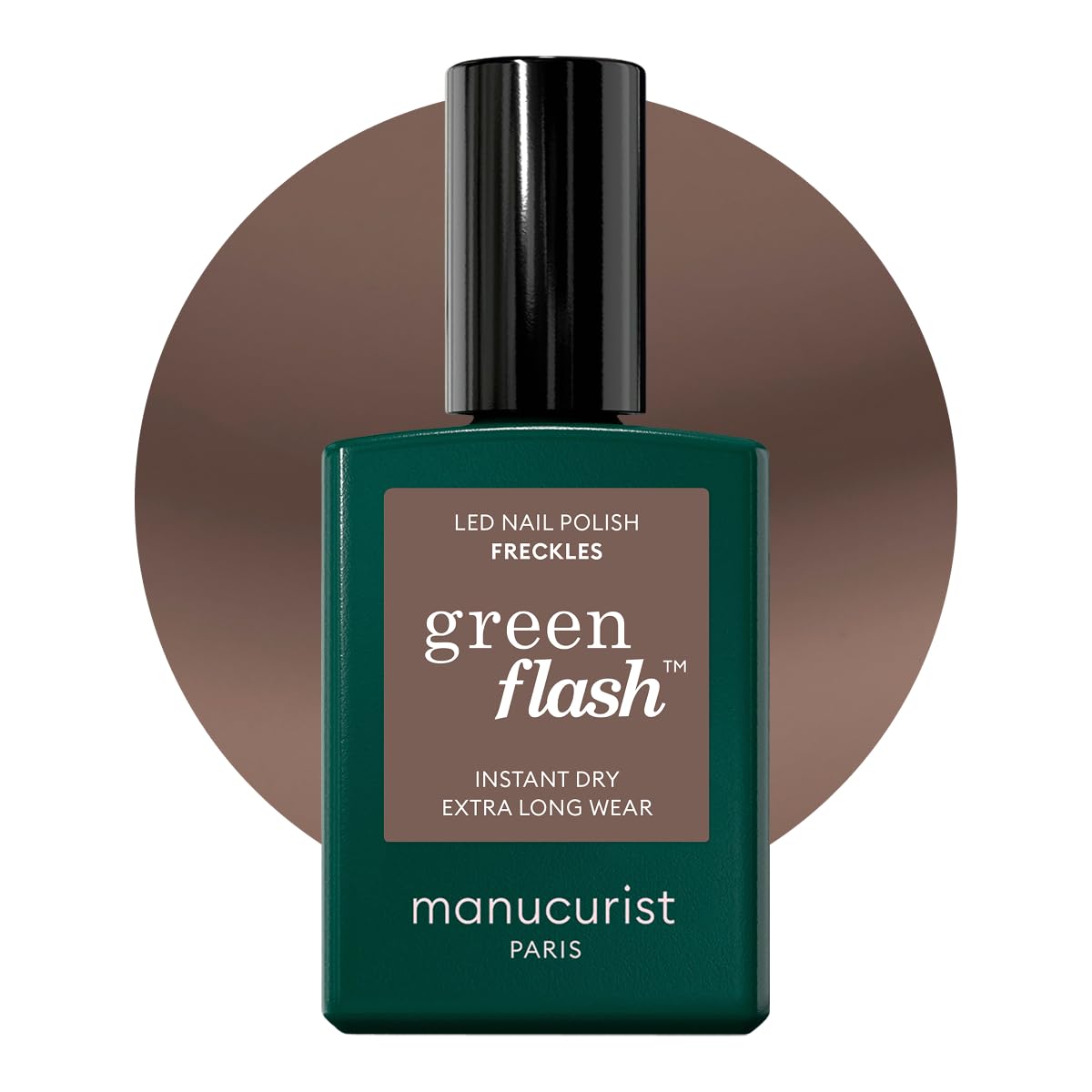 Manucurist Green Flash Freckles vernis semi-permanent 15 ml marron