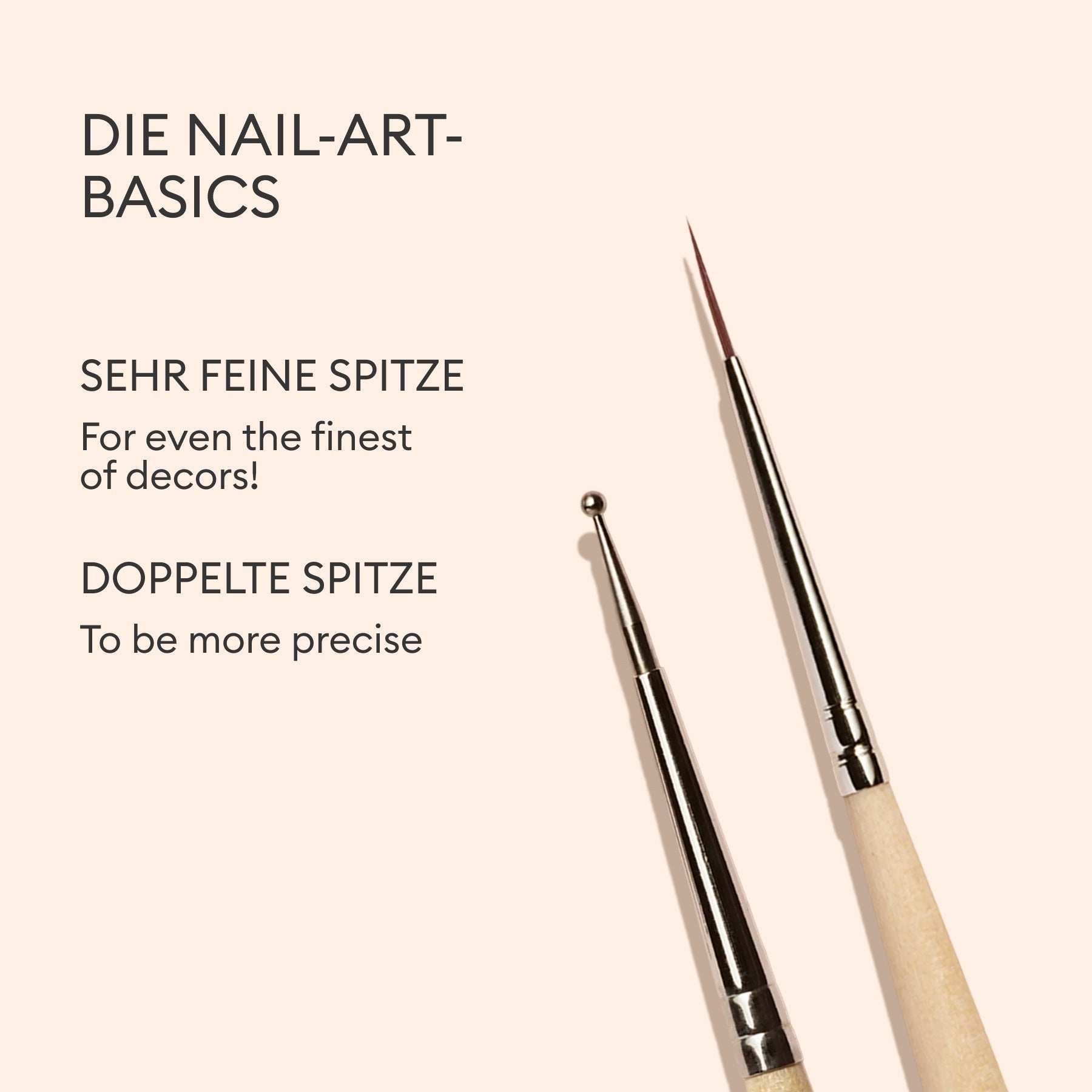 Manucurist Duo Dotting Tool et pinceau liner nail art