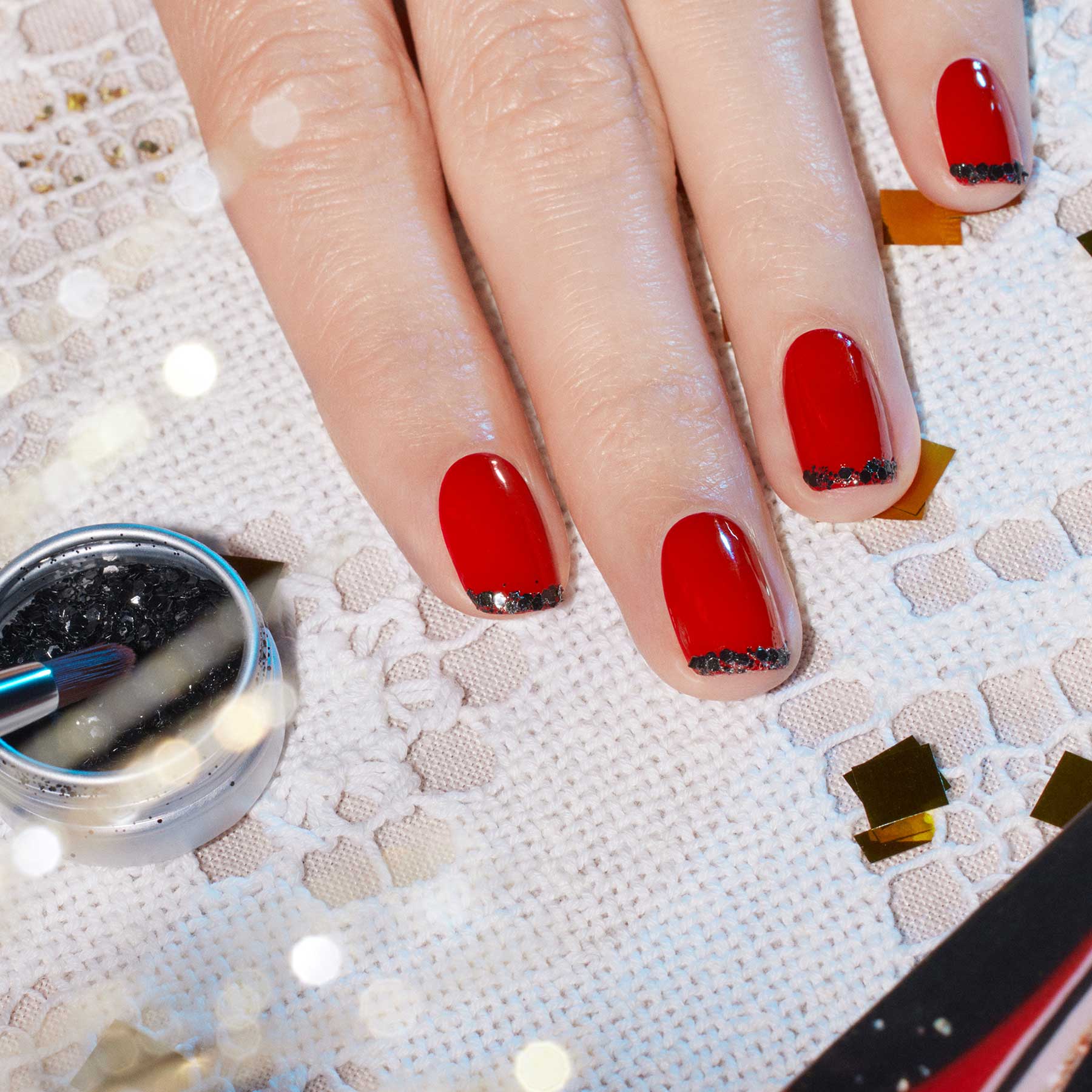 Manucurist Paillettes Black Diamond nail art végétales