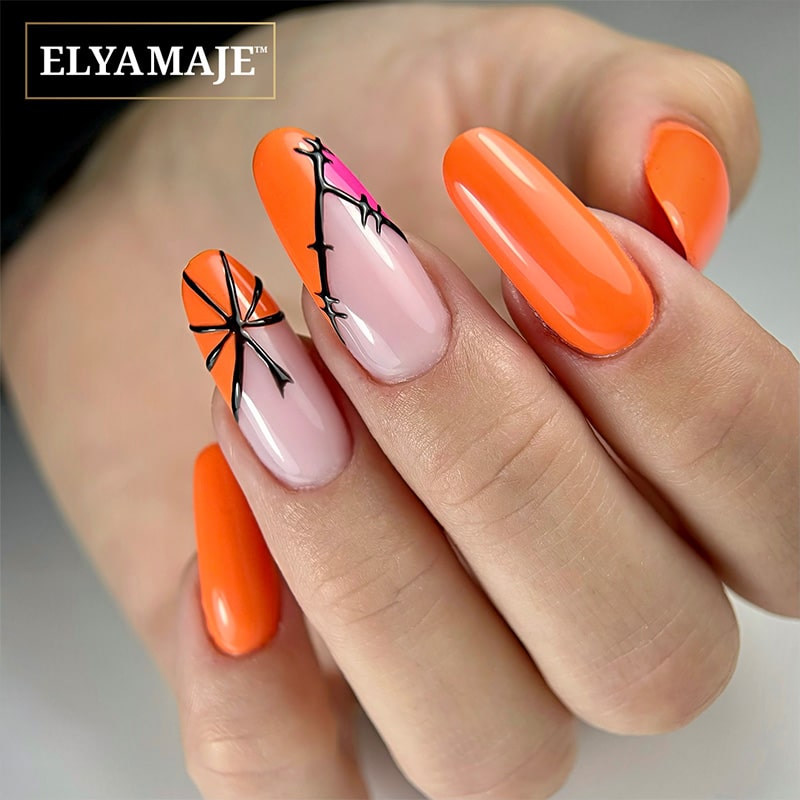 Elyamaje 3D Gel Black N°3 gel nail art noir