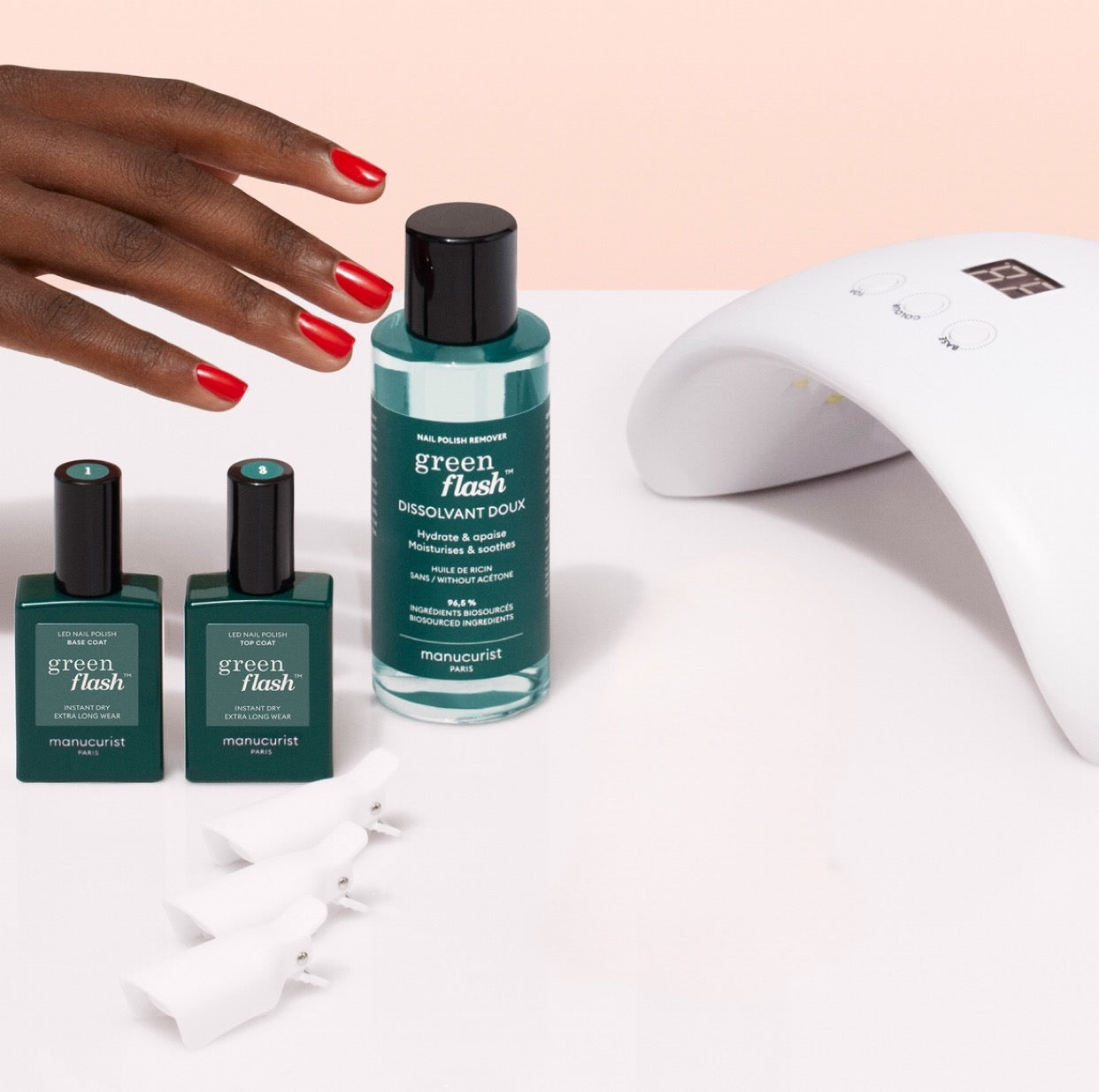 Manucurist Green Flash Welcome Kit vernis LED tenue 10j