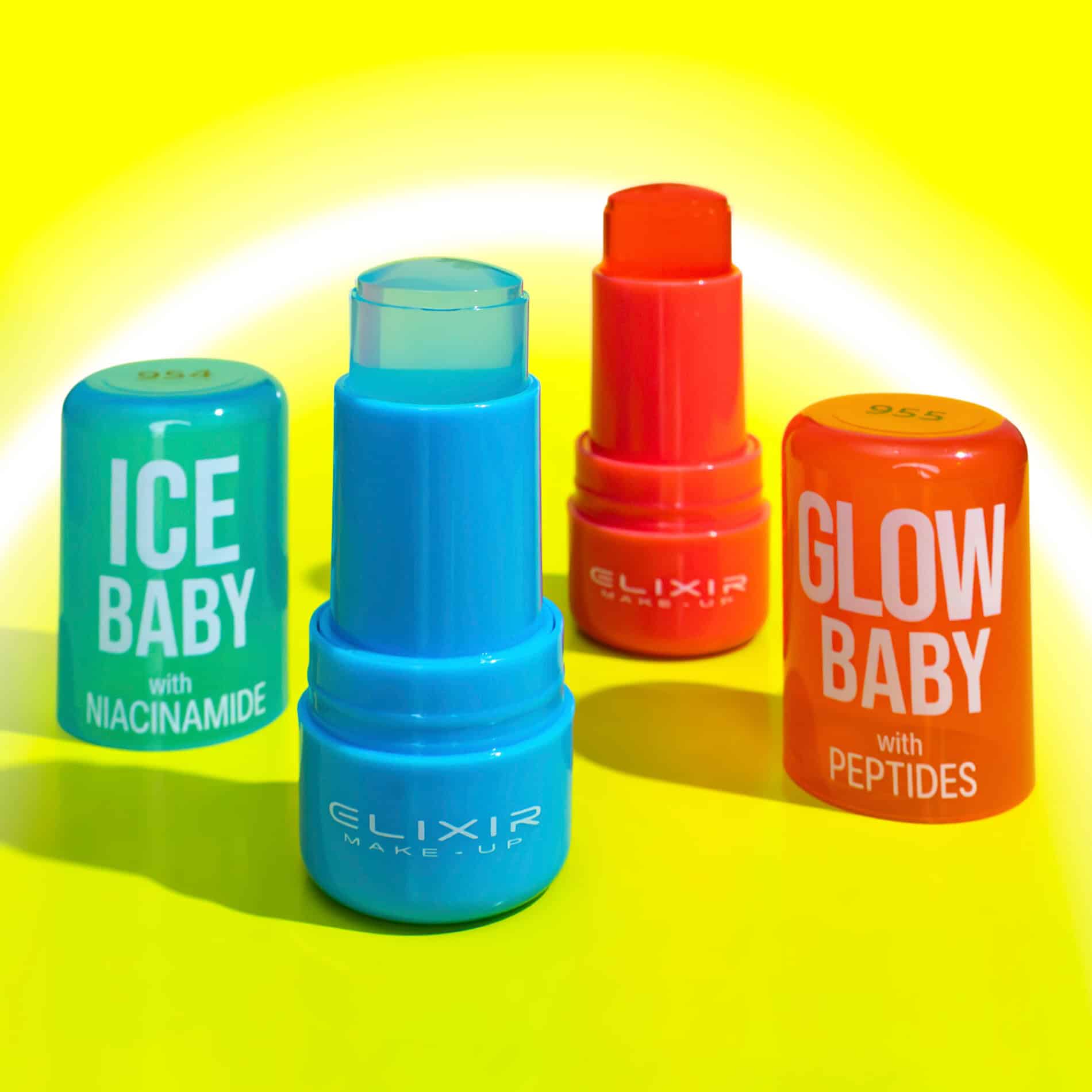 Élixir Cooling Water Duo Ice & Glow Baby sérum stick duo fraîcheur