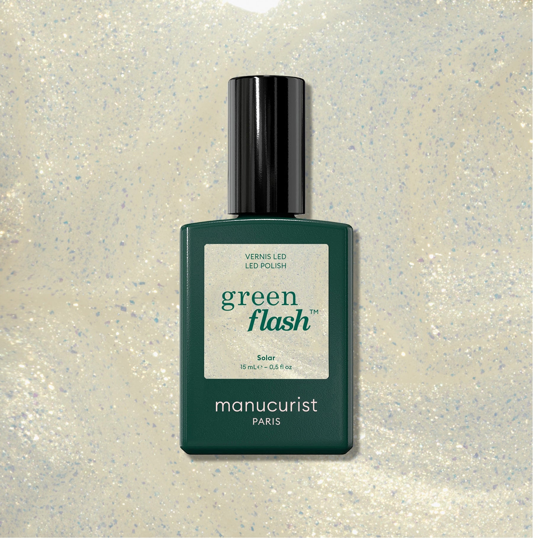 Manucurist Green Flash Solar vernis semi-permanent blanc doré