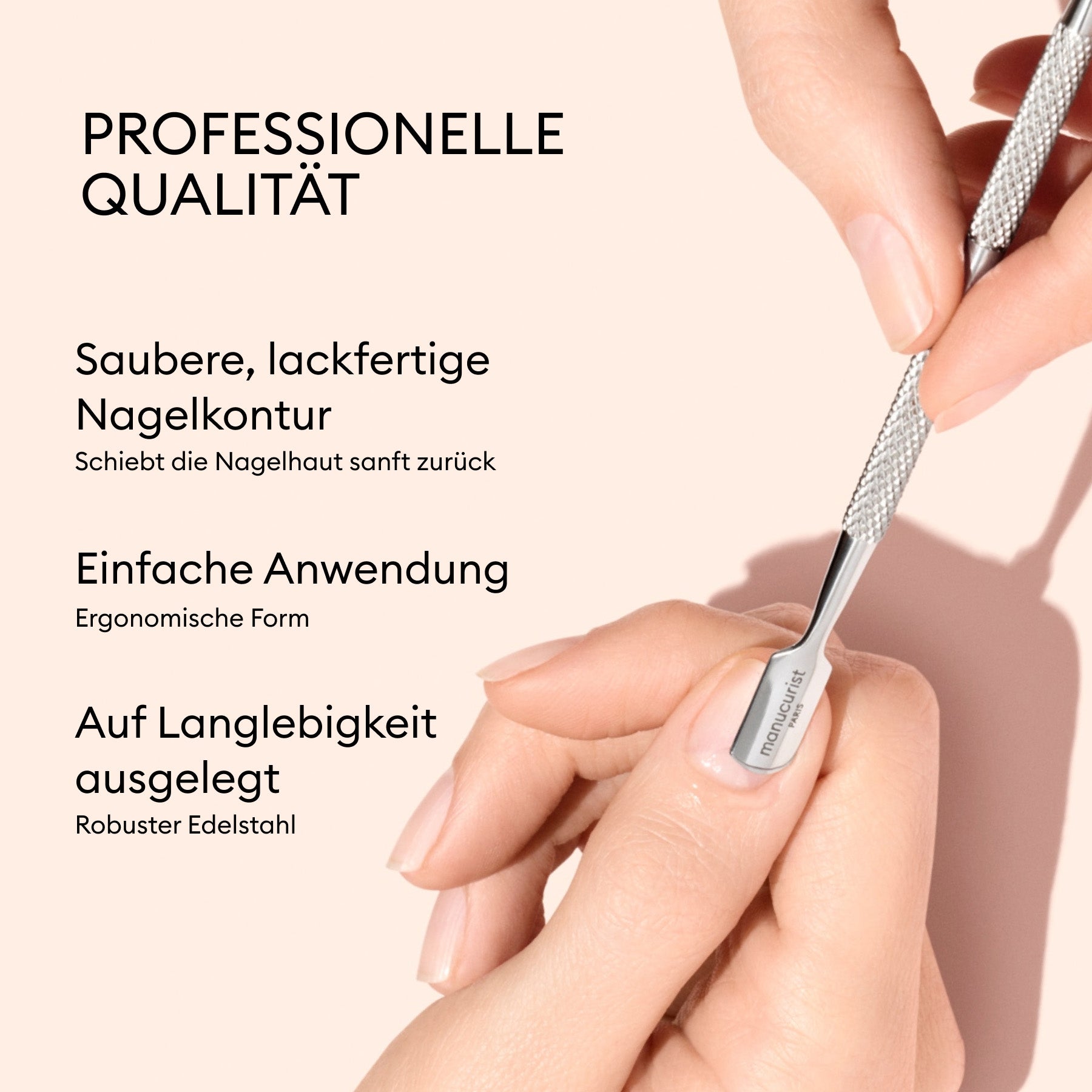 Manucurist Pousse-cuticules en acier outil inox