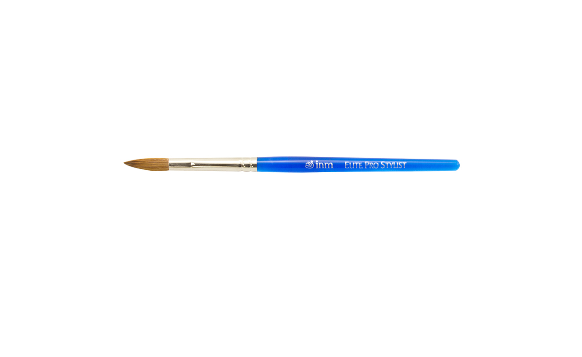 INM Elite Pro Stylist pinceau acrylique ovale n°8 Kolinsky