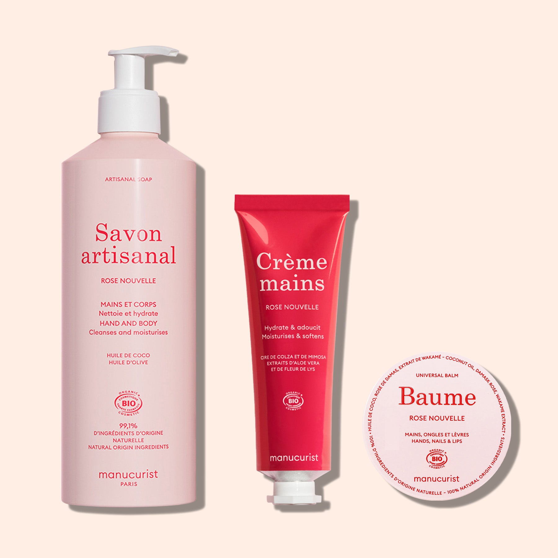 Manucurist Duo Baume & Crème Mains soin rose nouvelle