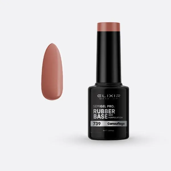 Élixir Rubber Base 739 base ongles 5ml camouflage