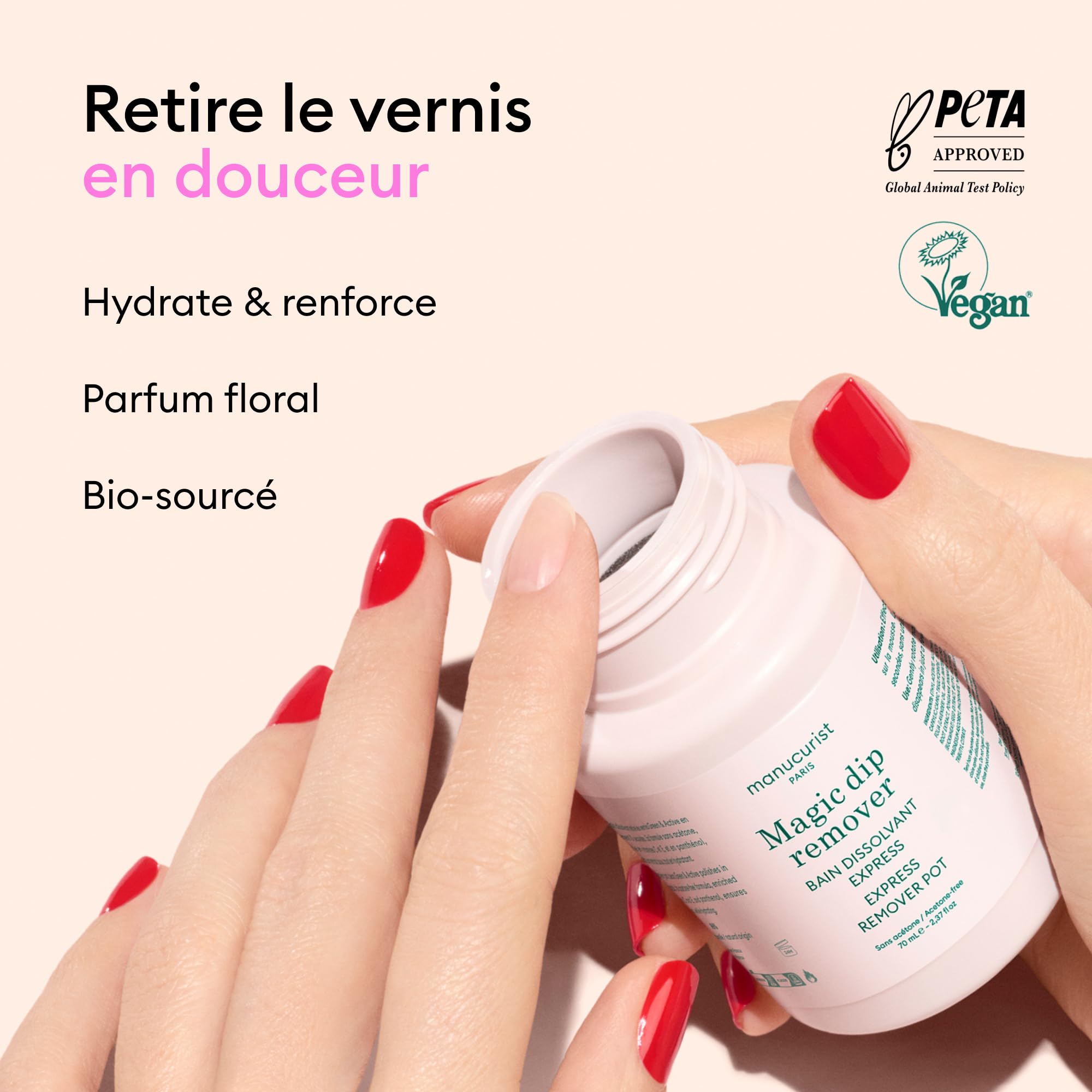 Manucurist Magic Remover dissolvant bain 70 ml sans acétone