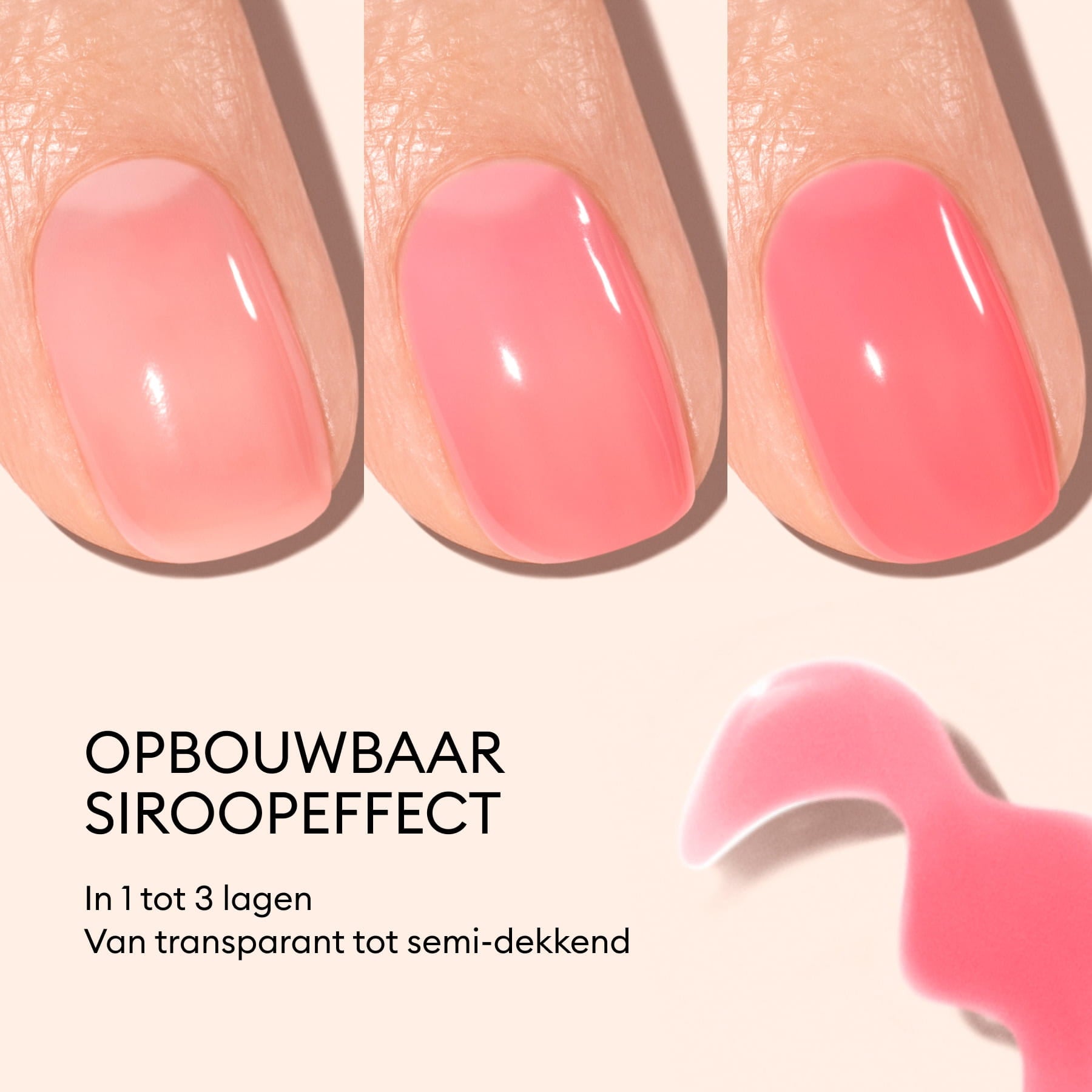 Manucurist Green Sugar Plum Jelly vernis à ongles rose translucide