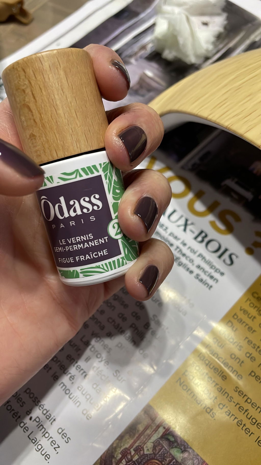 Ôdass Paris Le vernis semi-permanent Framboise LED 10 ml