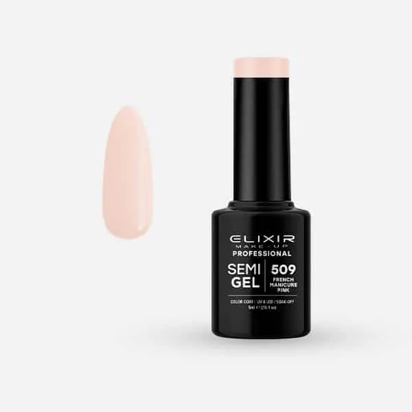 Élixir Semi Gel #509 vernis semi-permanent French Manicure Pink 5ml nude