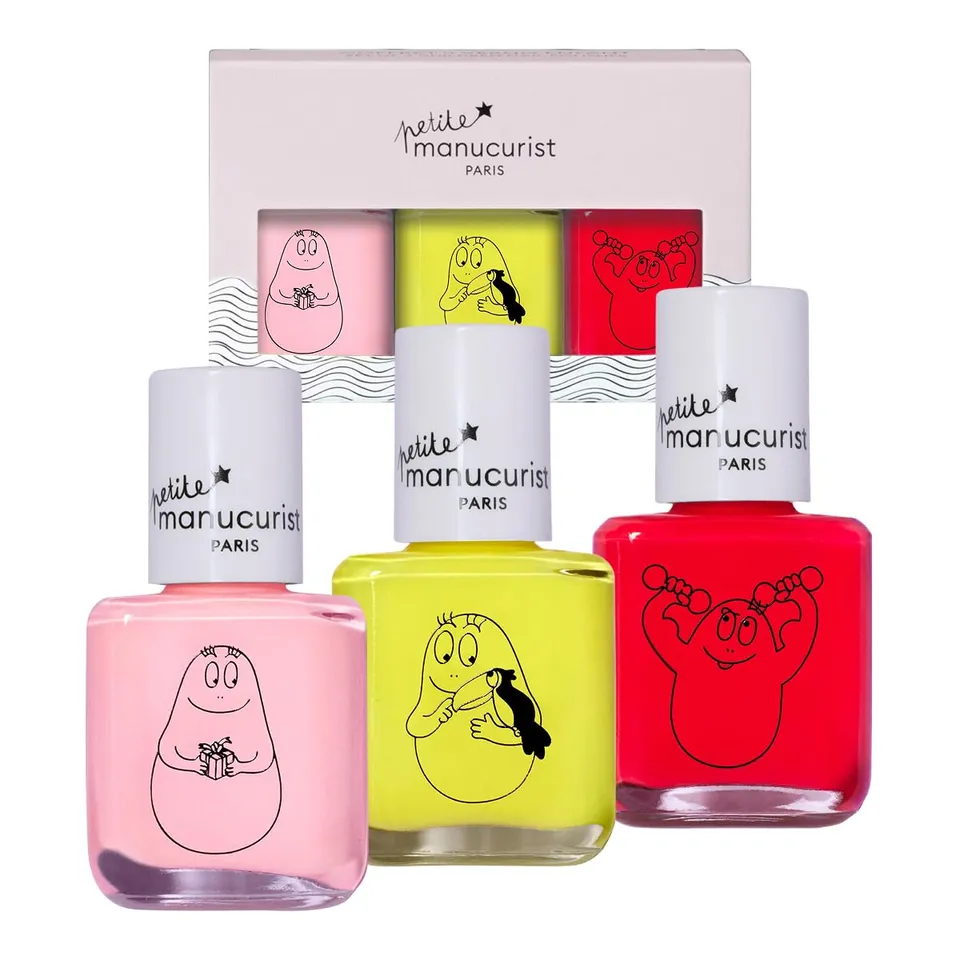 Manucurist Barbapapa kit vernis enfant 3 couleurs à eau