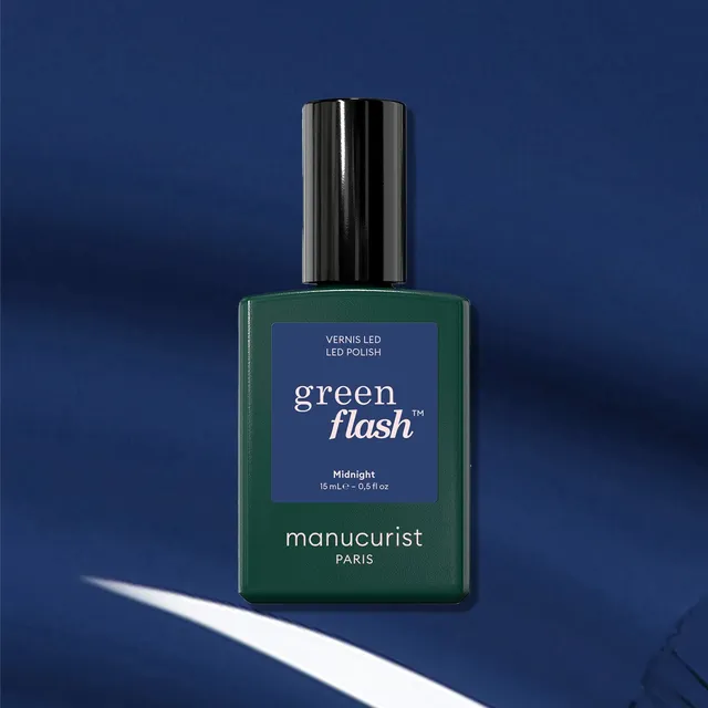 Manucurist Green Flash Midnight vernis semi-permanent bleu nuit