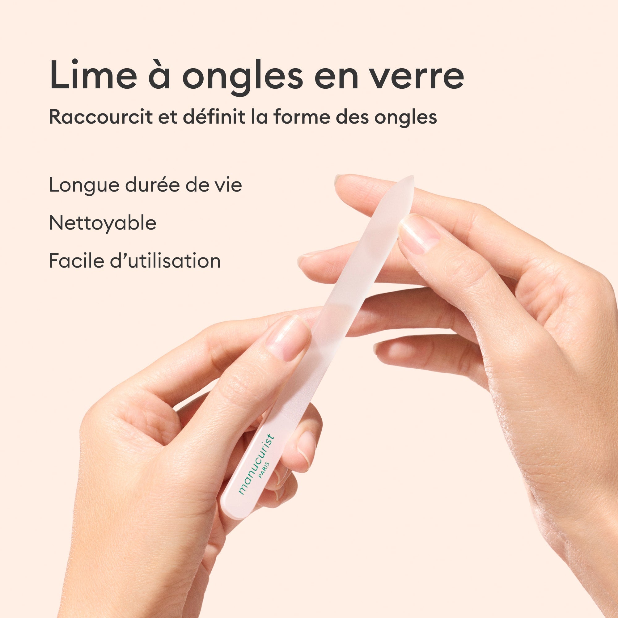 Manucurist Lime à ongles en verre lime réutilisable douce