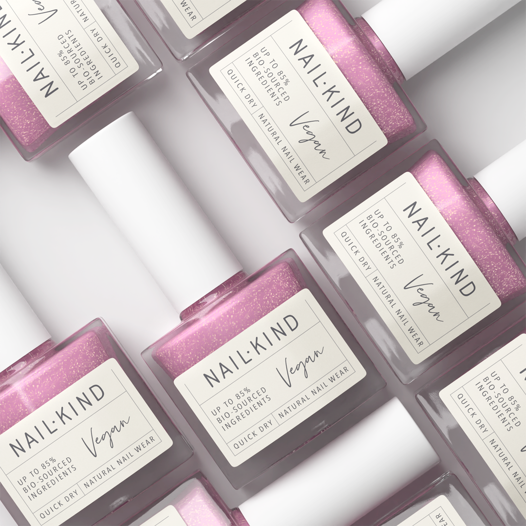 NAIL KIND The Colour Squad Seductive Siren vernis rose pailleté