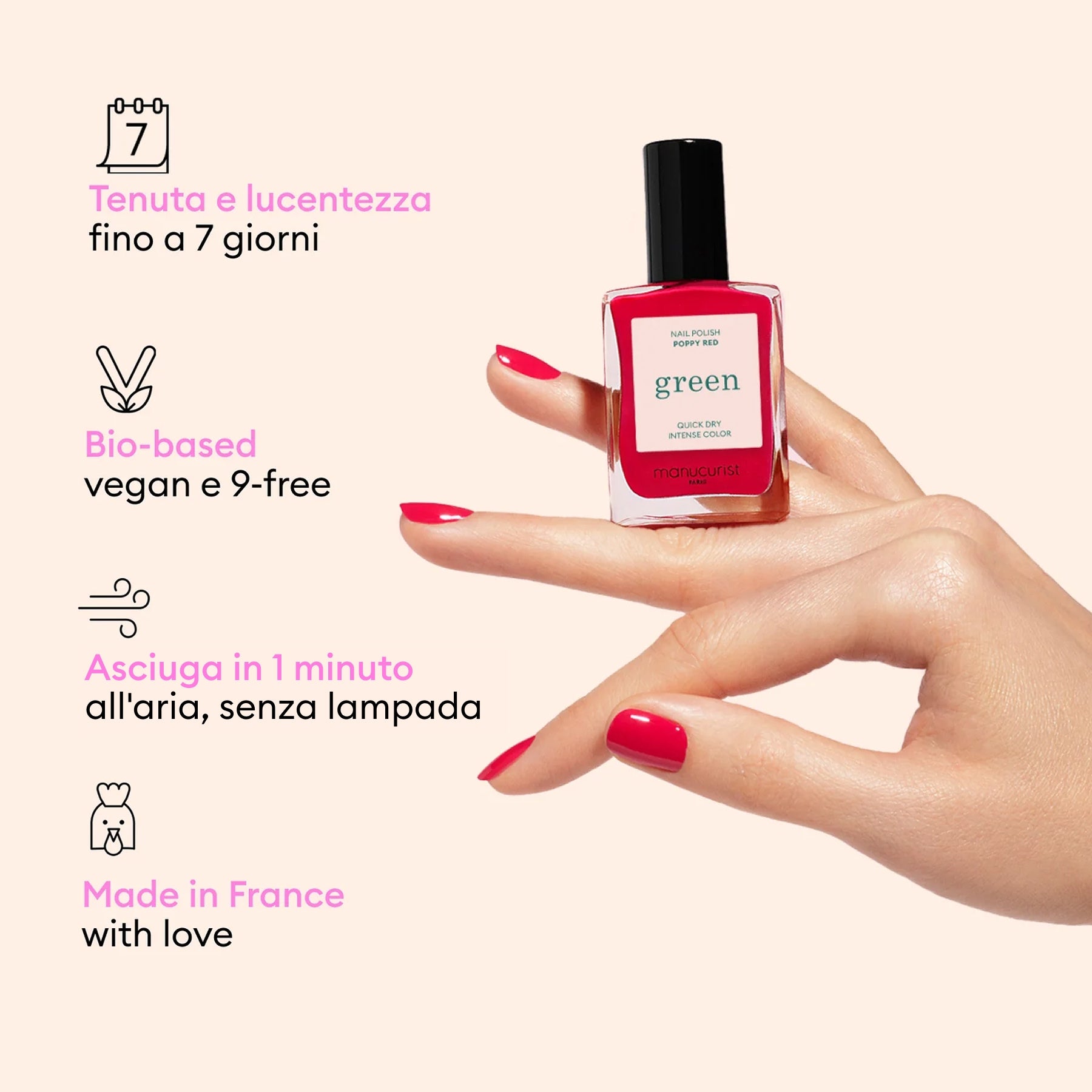 Manucurist Green Rainbow coffret 5 vernis à personnaliser