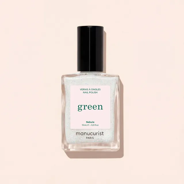 Manucurist Green Nebula vernis blanc holographique