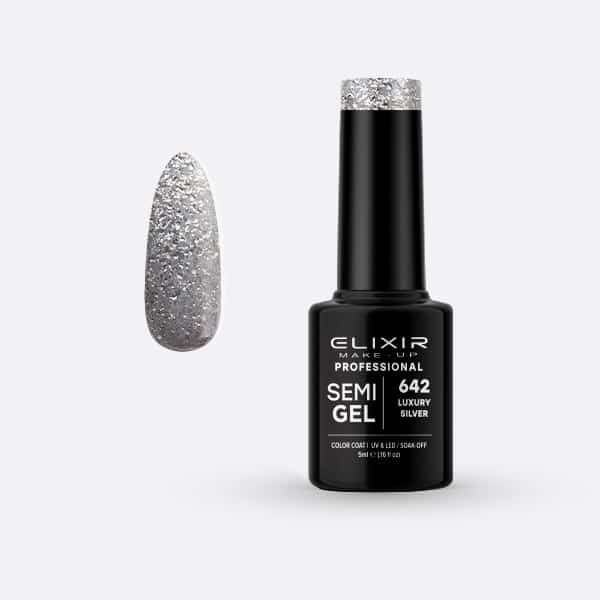 Élixir Semi Gel #642 vernis semi-permanent 5ml argent