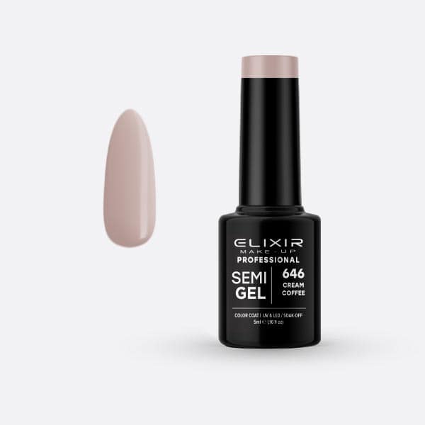 Élixir Semi Gel #646 vernis semi-permanent 5ml café crème