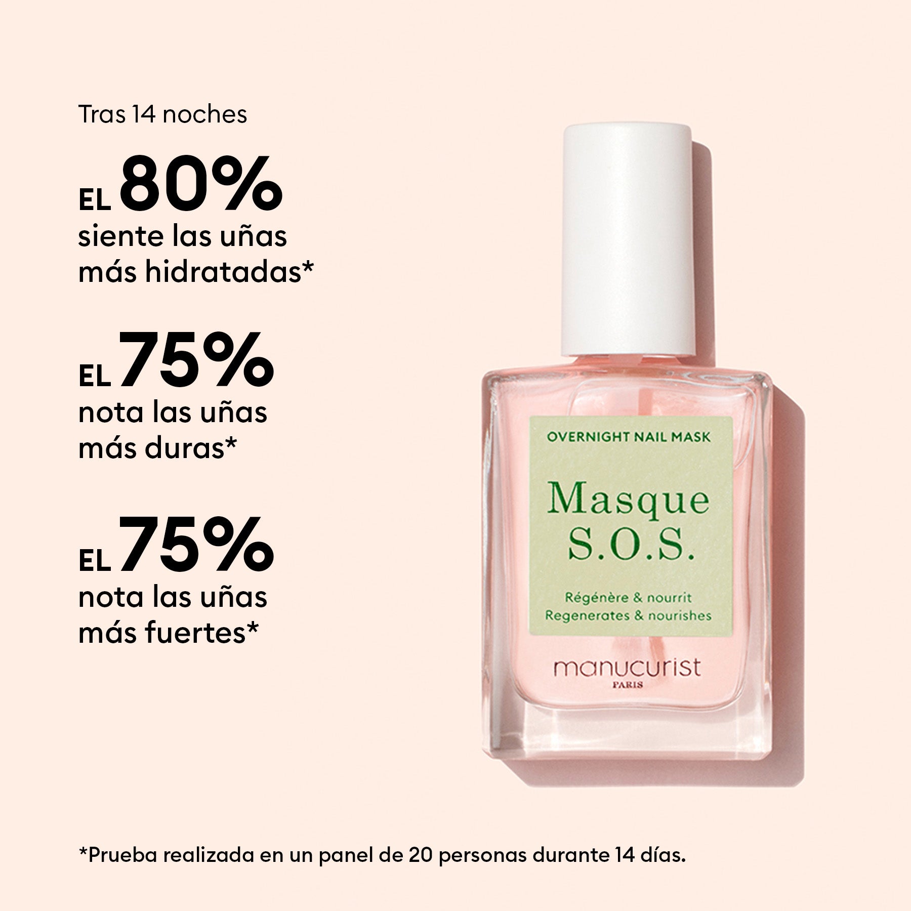 Manucurist Masque S.O.S. soin nuit ongles abîmés