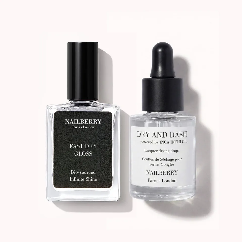 Nailberry The No-Wait Duo soin ongles séchage rapide