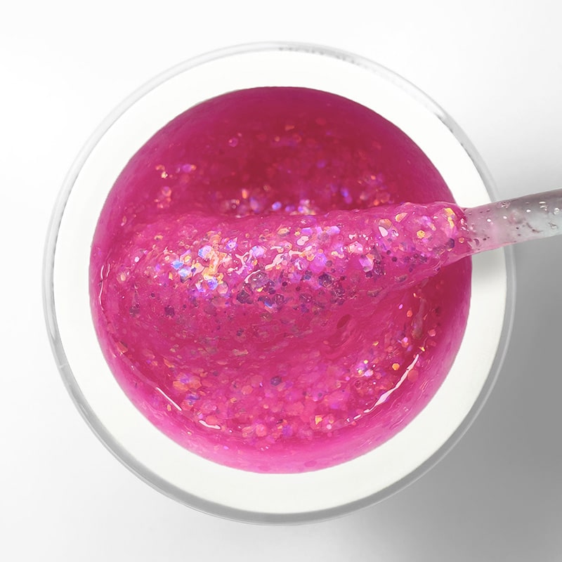 Elyamaje Creamy Gel Crystal Fuchsia n°07 gel pailleté