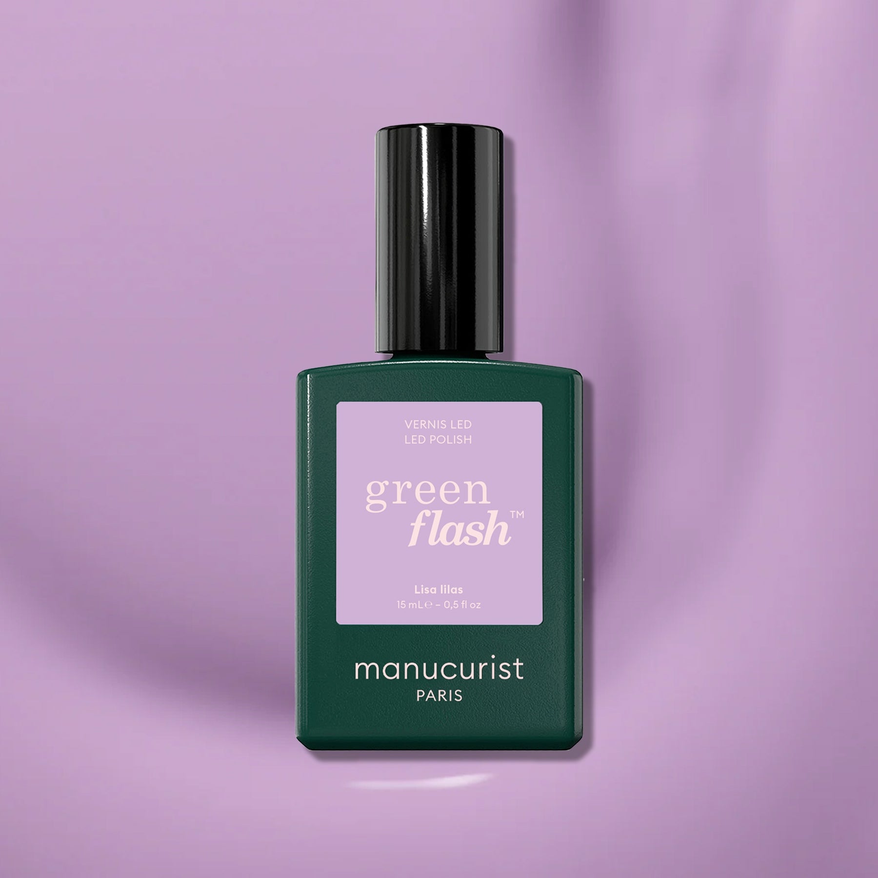Manucurist Green Flash Lisa Lilas vernis semi-permanent lilas opaque