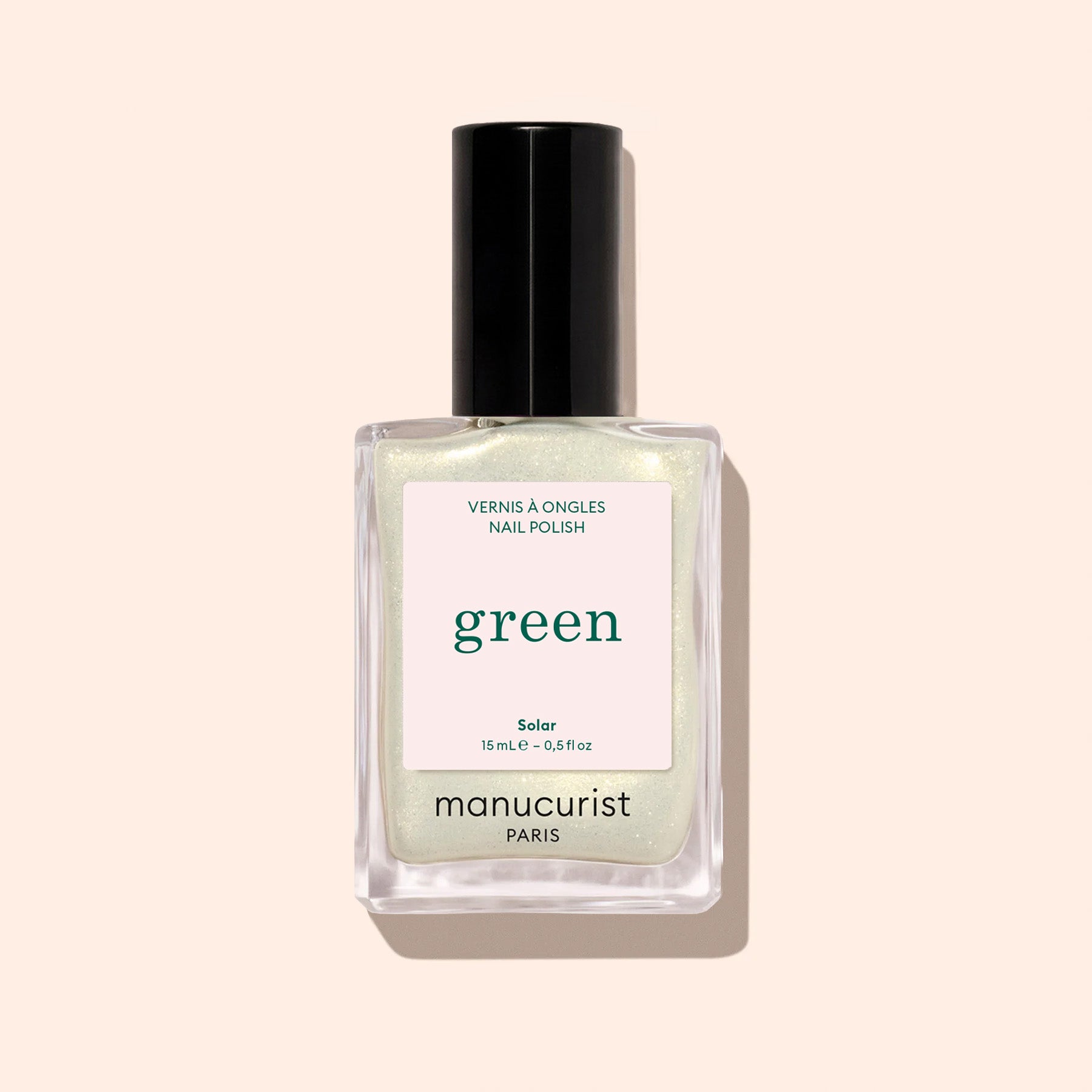 Manucurist Green Solar vernis à ongles blanc doré translucide