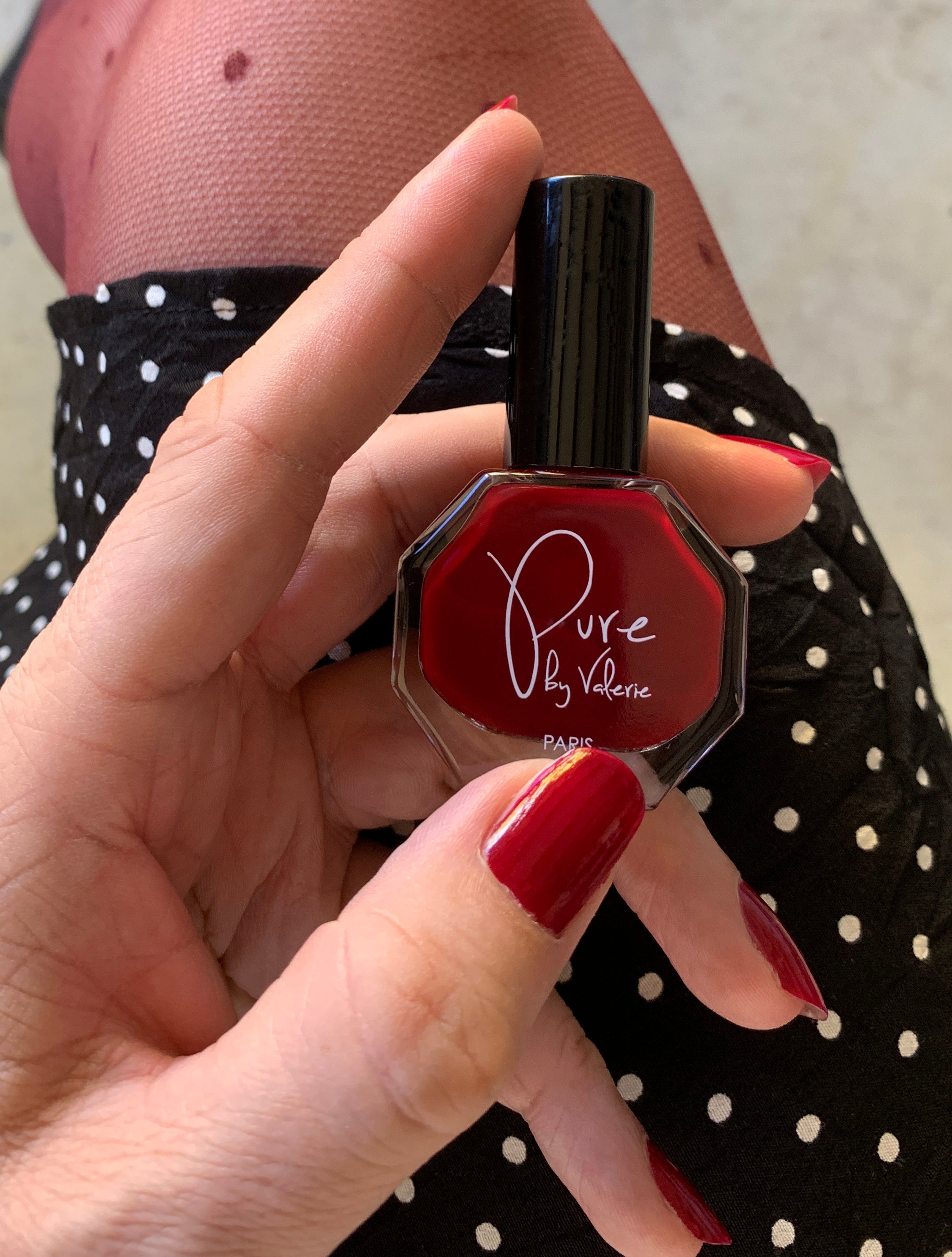 Pure By Valerie Karina vernis rouge cerise 15 ml