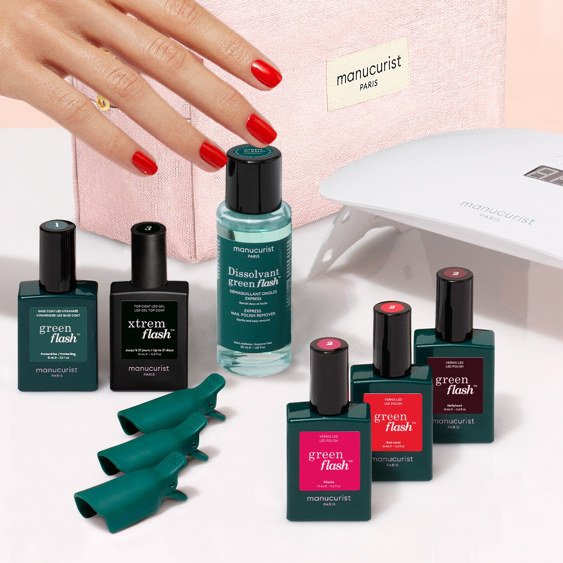 Manucurist Green Flash Starter Kit vernis semi-permanent 21 jours