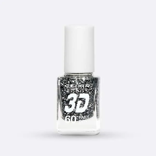 Élixir 3D #256 vernis à ongles pailleté séchage rapide