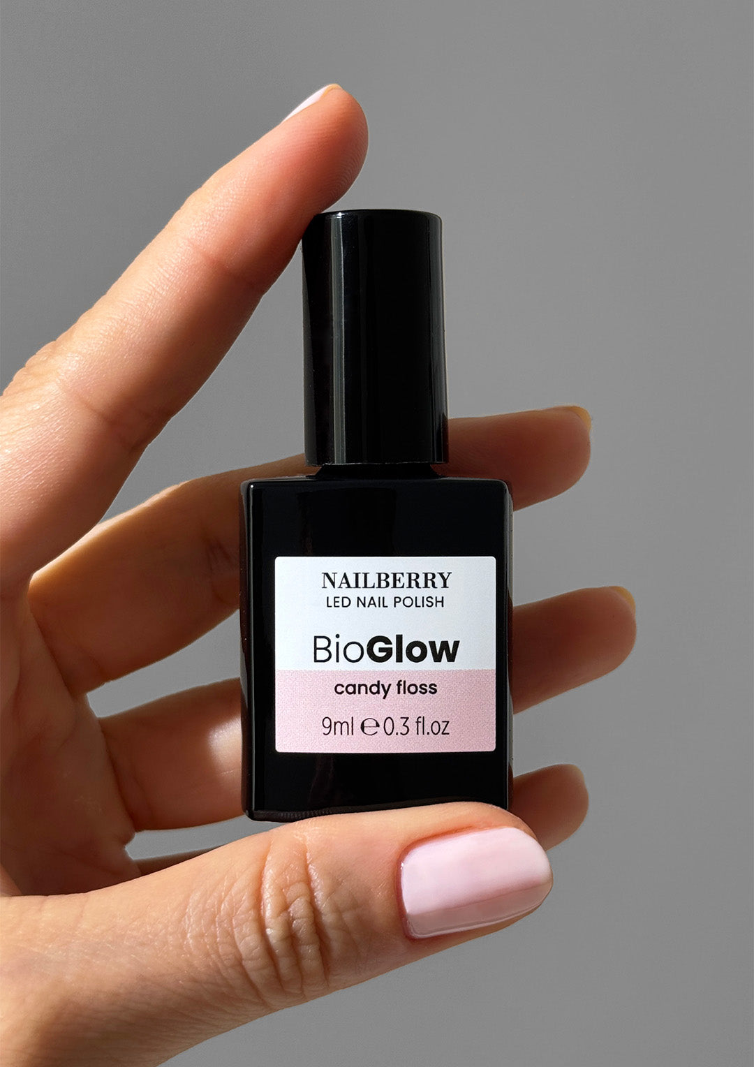 Nailberry BioGlow Candy Floss vernis 9ml rose blush