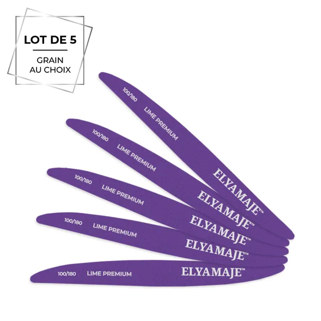 Elyamaje lime double couteau PRO lot de 5 abrasive