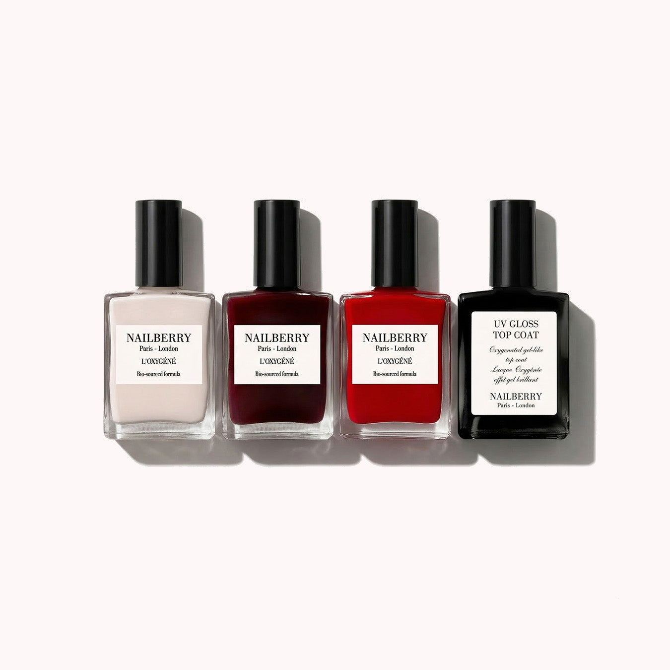 Nailberry Signature Collection coffret vernis 4 pièces brillance
