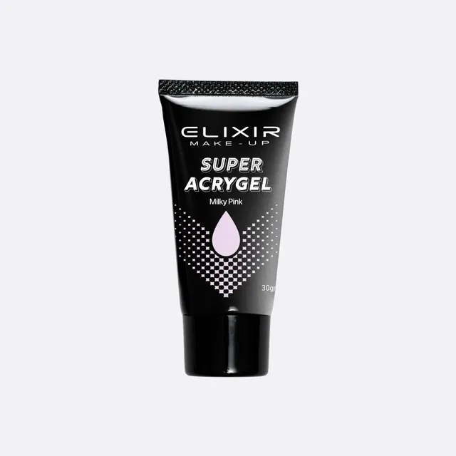 Élixir Super Acry Gel #908C polygel milky pink 30g tenue forte