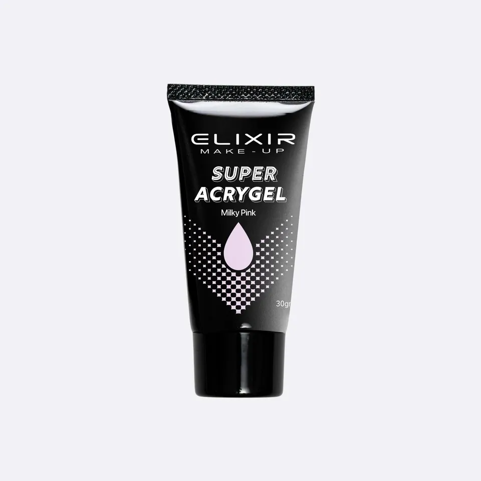 Élixir Super Acry Gel #908C polygel milky pink 30g tenue forte
