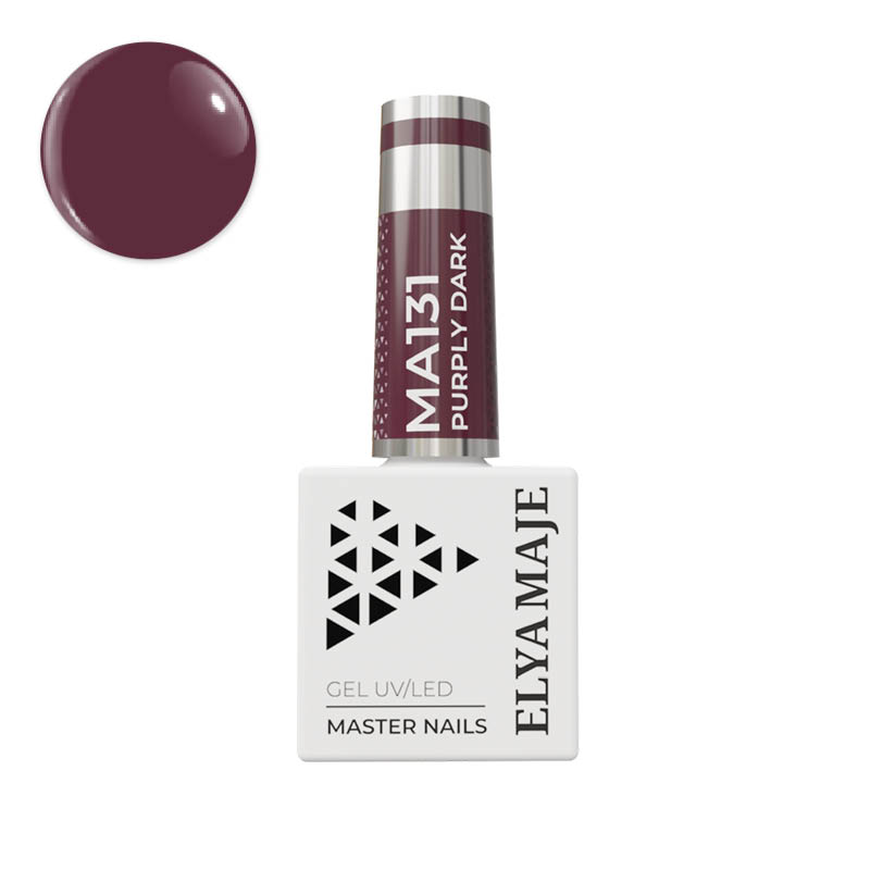 Elyamaje N°131 Purply Dark vernis semi-permanent violet foncé