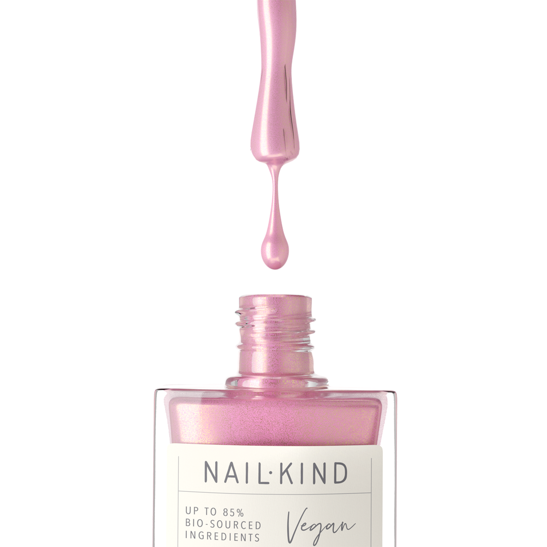 NAIL KIND The Colour Squad Seductive Siren vernis rose pailleté