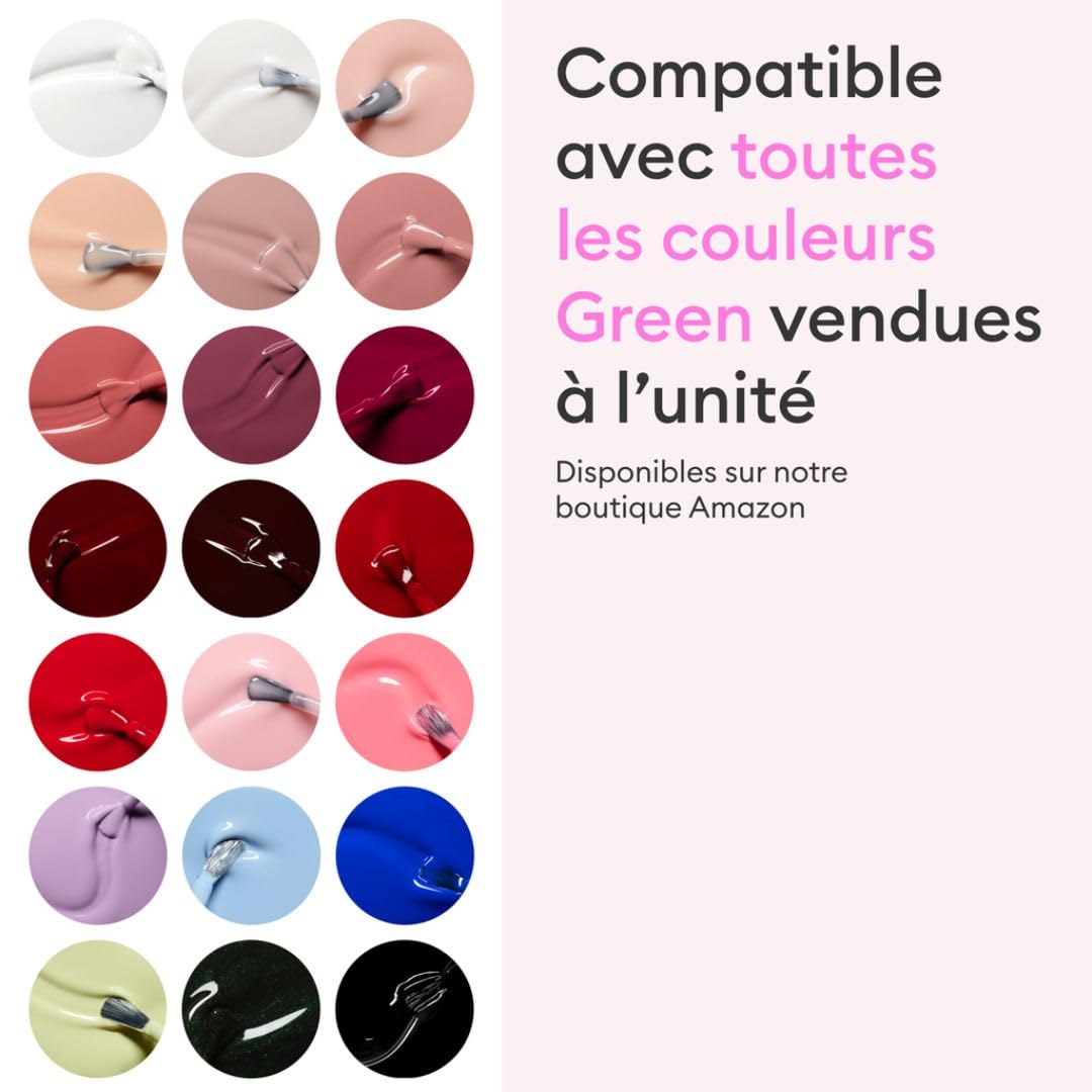 Manucurist Green kit vernis Hortencia rose pâle 5 produits