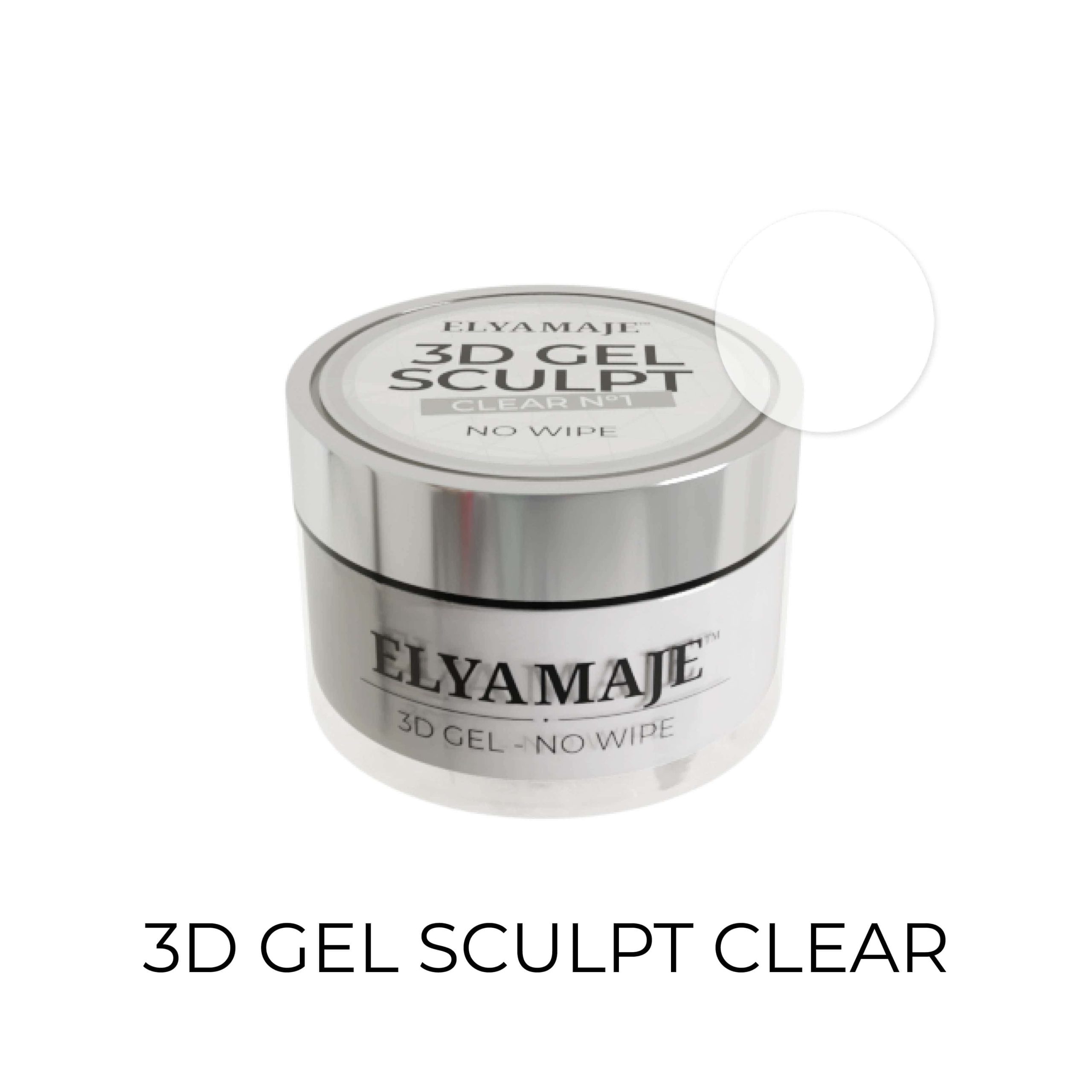 Elyamaje 3D Gel Sculpt n°1 gel nail art clear relief