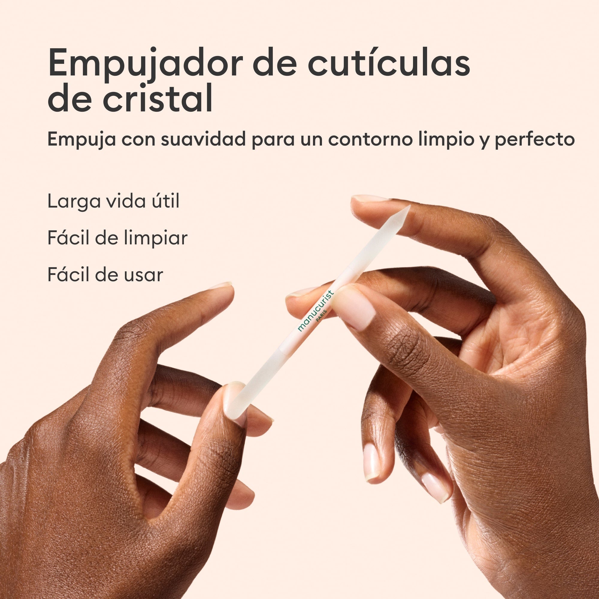 Manucurist Pousse-cuticules en verre outil manucure doux